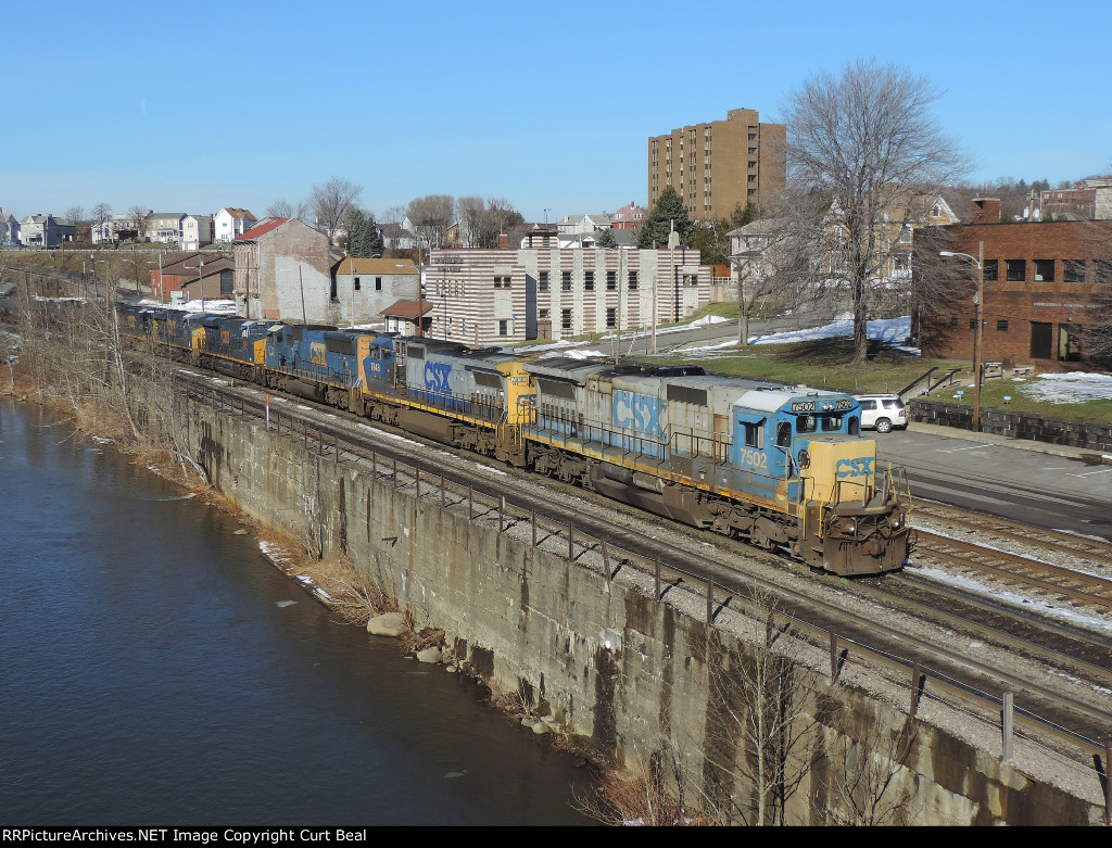 CSX 7502, 7848, 4771, 3094, 5495, 7501, 4846, 1181 